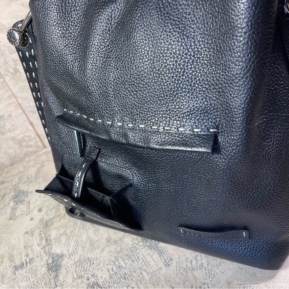 BCBGMaxAzria Genuine Pebble Leather Shoulder Bag - Picture 5 of 15